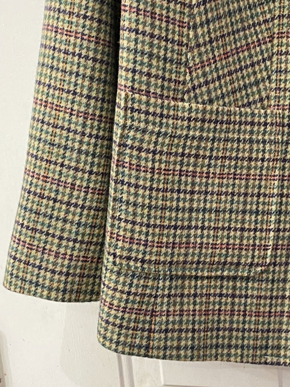NWT Talbots Sz 14W Womens Wool Blend Jacket Button Front Pockets 2 Pockets Check - Picture 4 of 13